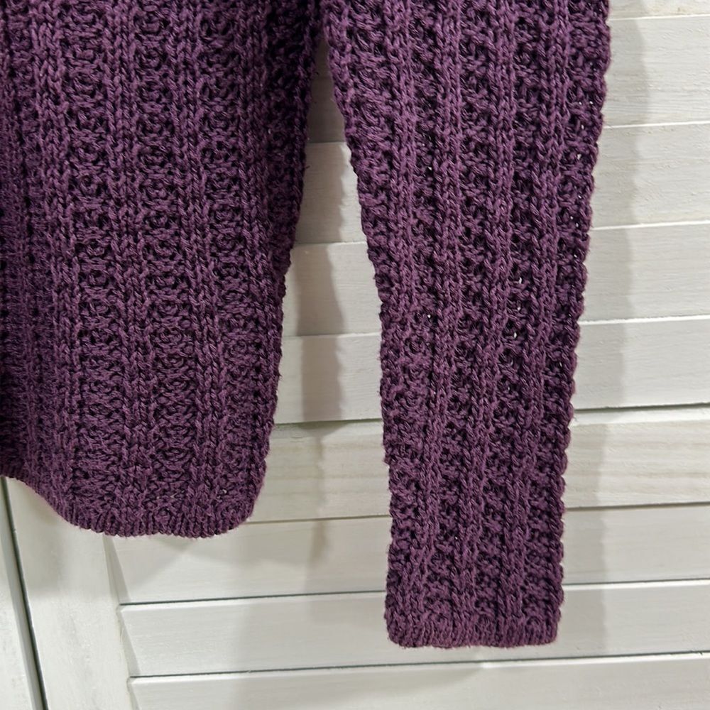 Eddie Bauer Linen Blend Burgundy Sweater SP - Picture 9 of 13
